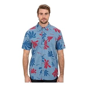 Vans Button Down Tropical Hawaiian Men's Size Small